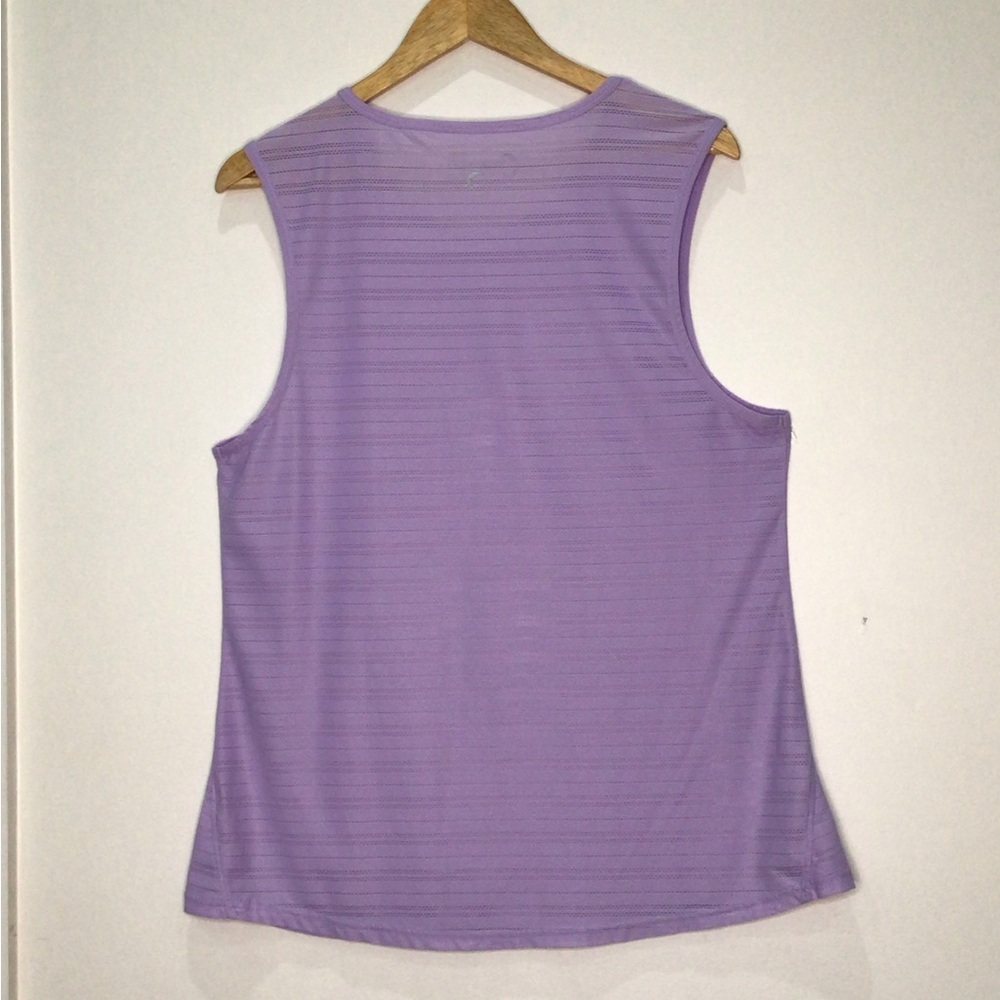 ZYIA Active Lavender Purple Luxe Muscle Sleeveless Relaxed Fit Tank Top Size XXL - Picture 4 of 9